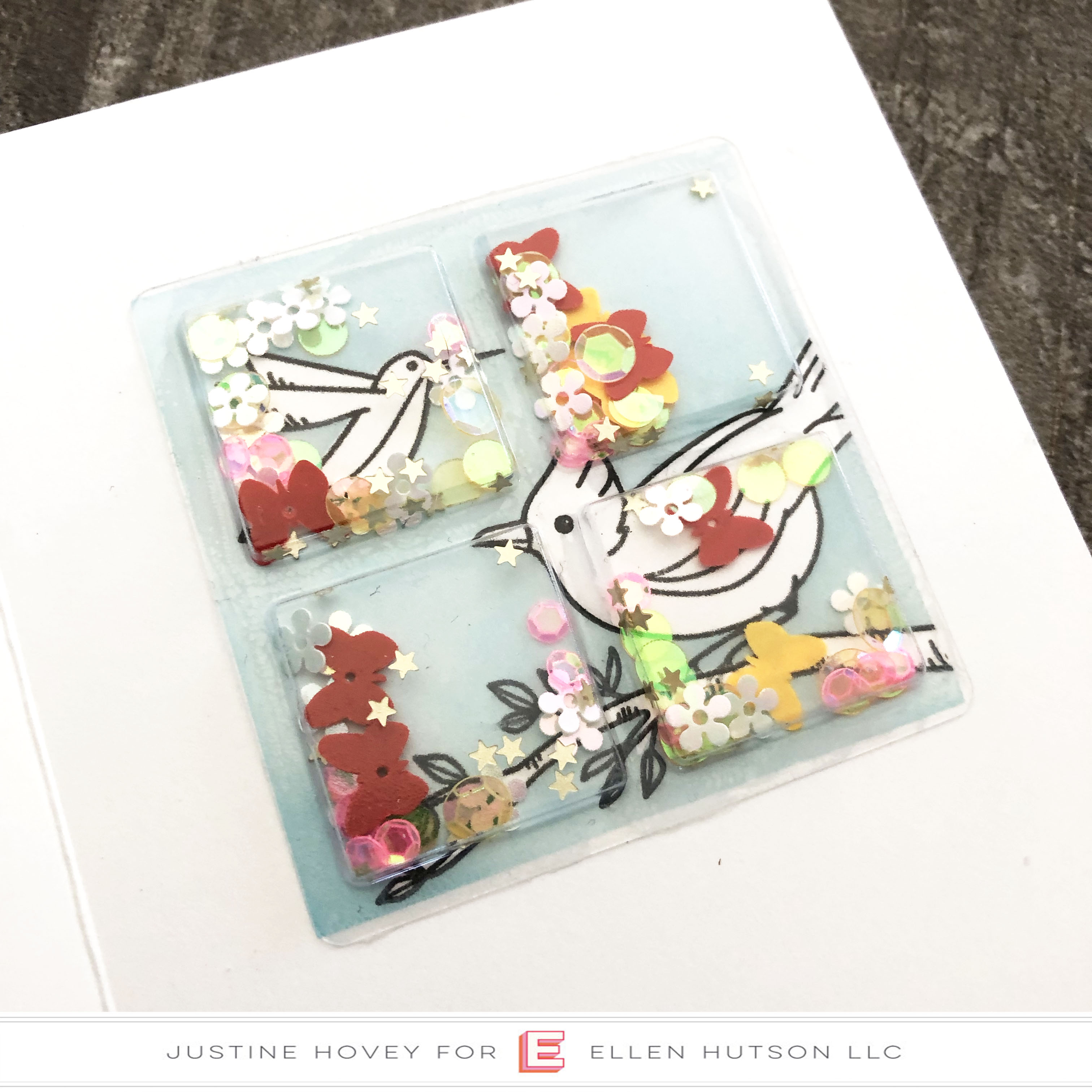 Creating A Window Shaker Card Ellen Hutson